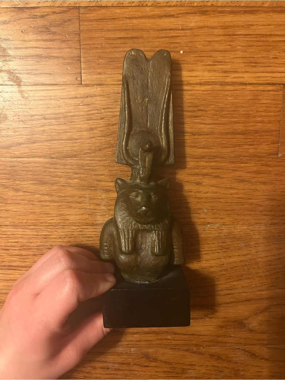 Mini Brown Metal Statue of the Egyptian God Anubis (God of the Underworld)